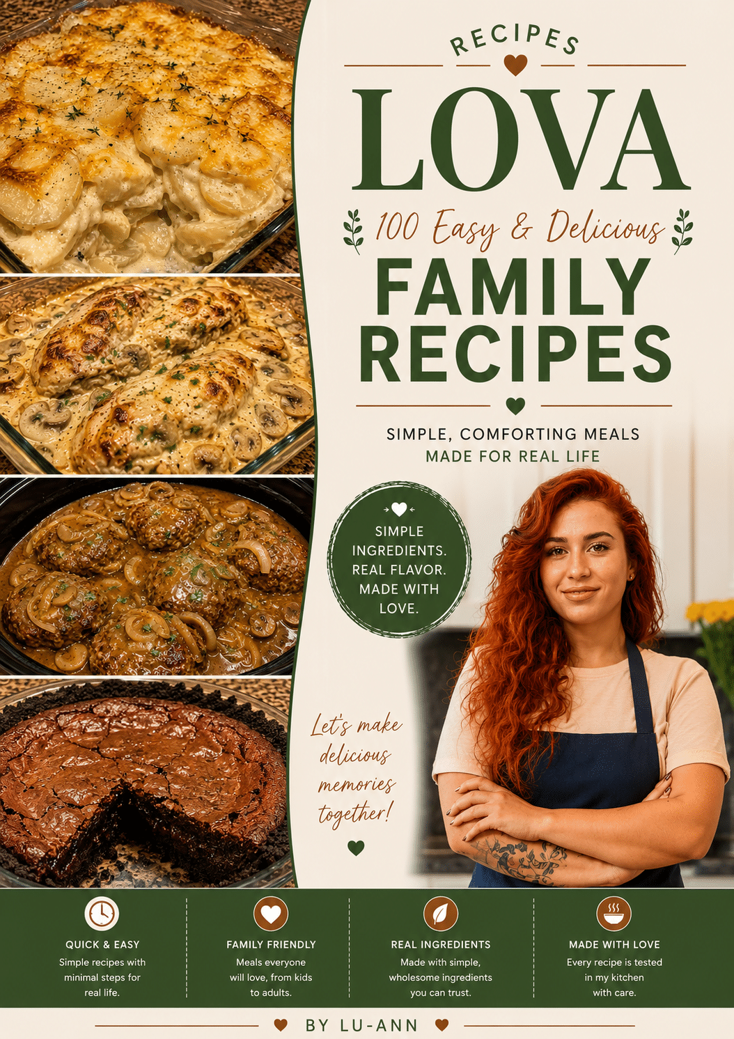 100 Easy Family Recipes Cookbook
