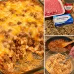 Delicious Poor Man Husband Casserole ready to serve for family dinner
